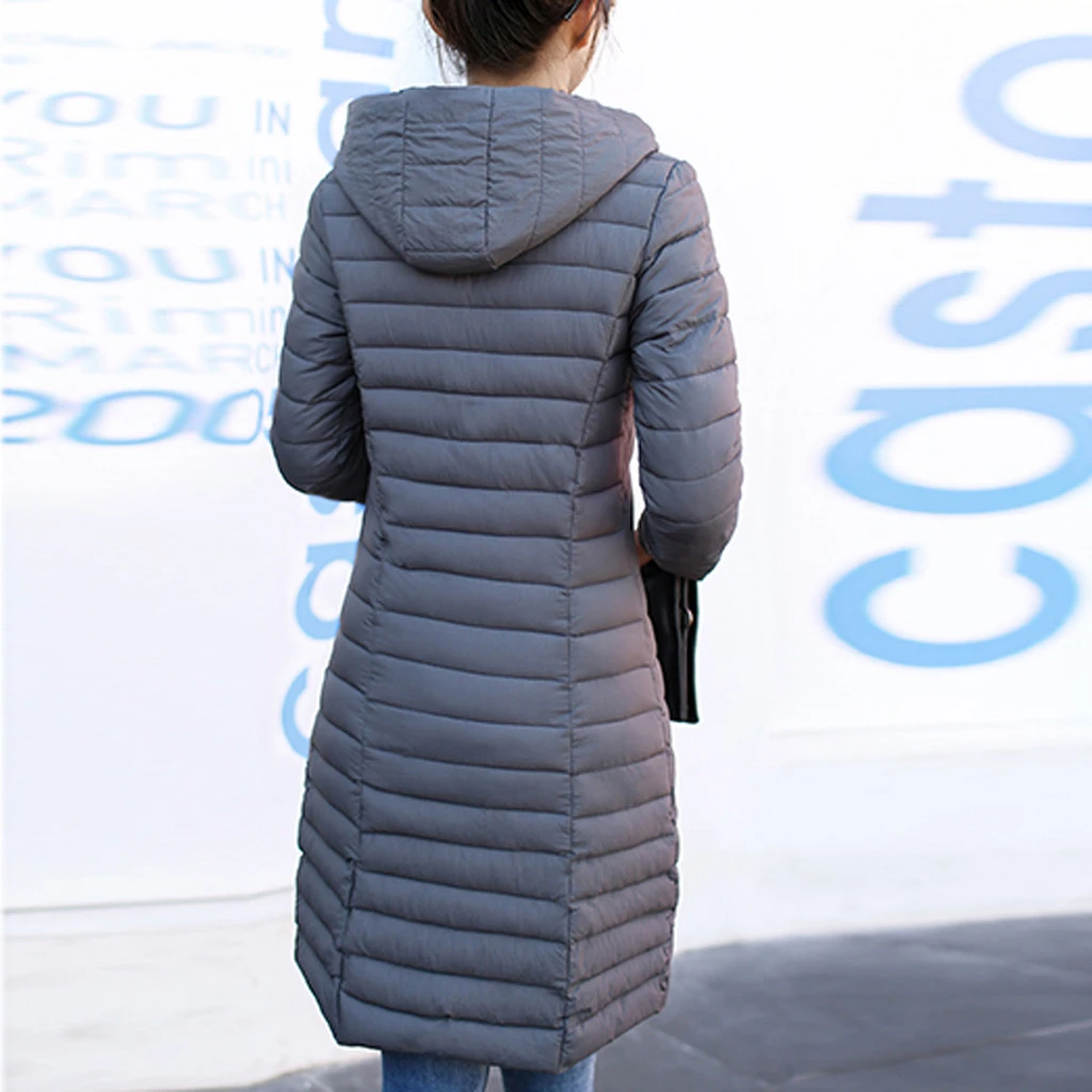 JAYCOSIN Women 2019 New Winter Jacket Women Coat Long Hooded Outwear Female Parka Slim Clothes Outerwear Padded Basic Coats 920