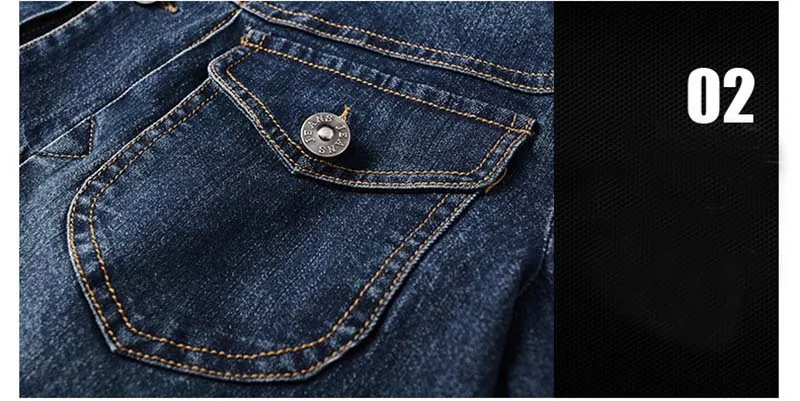 Men Cargo Casual Hooded Denim Jackets Multi Pockets Solid Color Jackets Coats For Male Size M-5XL Blue (7)