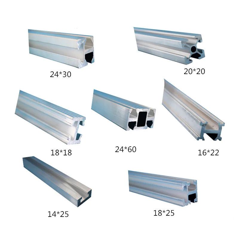 Standard Aluminium Extrusion Profile Of Single / One Double / Three Slot Aluminum Strip Support