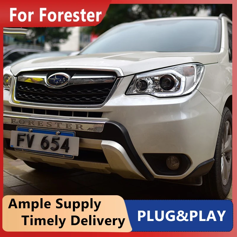 

Head Lamp for Forester LED Headlight 2013-2016Headlights Forester DRL Turn Signal High Beam Angel Eye Projector