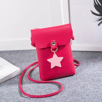 

Women's one-shoulder mobile phone bag Summer new vertical hanging star mini zero wallet wholesale