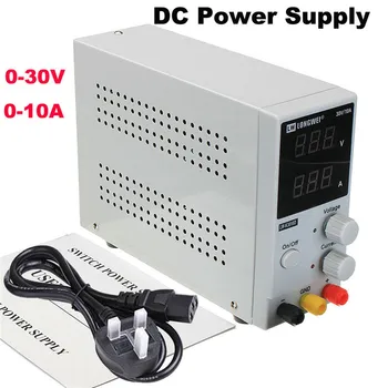 

DC Bench Switch Power Supply 30V 10A Variable Precision Adjustable Digital Lab Grade Power