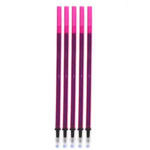 Erasable Pen Washable Handle Blue/Black/Red 0.5mm Kawaii Pen Refill Rod for Office Supplies Student Exam Writing Spare pens Purple Refill-5pcs