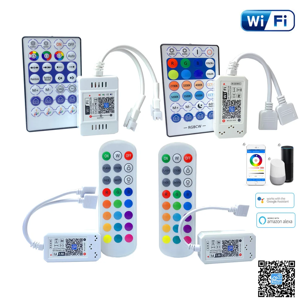 Контроллер Wi-Fi для светодиодной ленты 5050 2835 WS2811 WS2812B 5 в постоянного тока 12 В 24 |