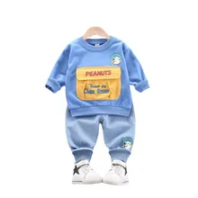 T shirt et pantalon en coton pour bébés garçons et filles, vêtements de dessin animé, survêtement pour enfants en bas âge, nouvelle collection printemps automne pièces/ensembles