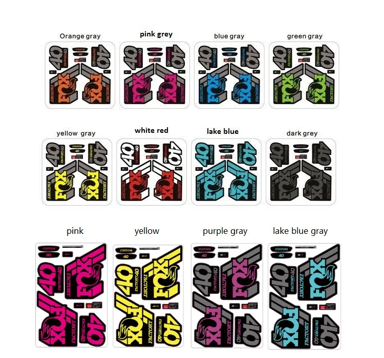 2018 лиса флоат 40 горный велосипед передний наклейки на вилке Новый падение