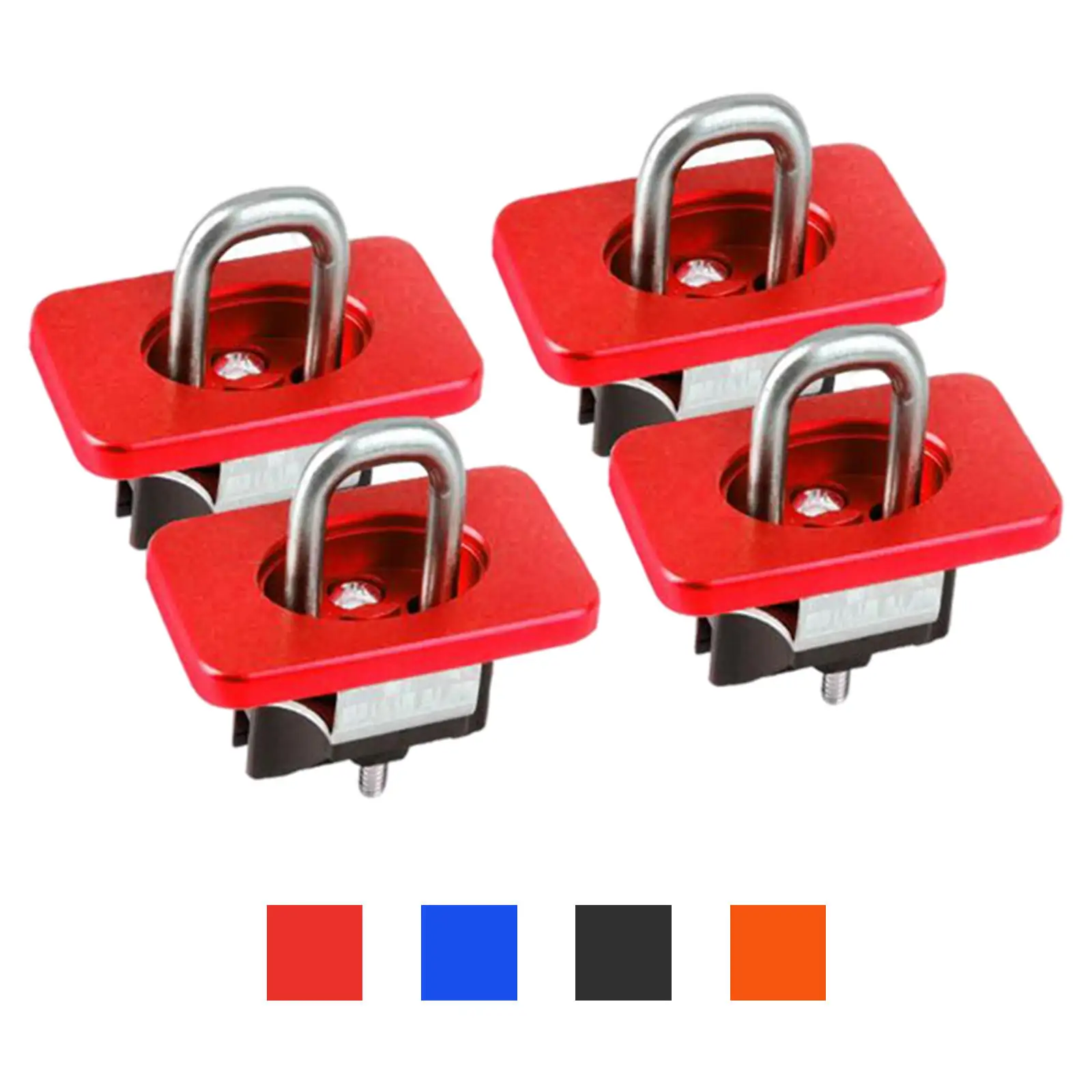 LEDMIRCY - Anclajes Para Cama De Camión, 6 Unidades, Anclajes De Pared Laterales, Anclajes De Anclaje Para Camioneta, Anilla De Gancho Para Carga Lateral, Anclajes De Pared 15-18 Chevy Colorado Canyon