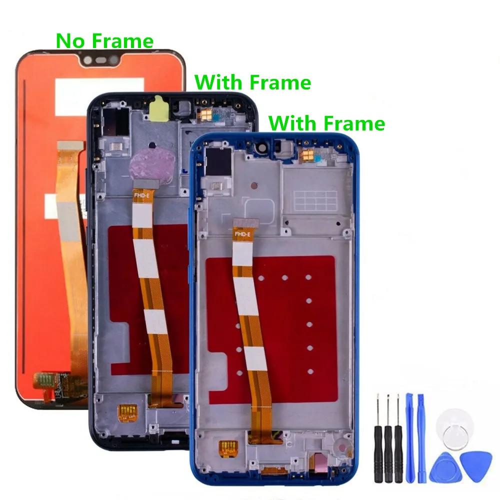Для huawei P20 Lite ANE-LX1 ANE-LX3 ЖК-дисплей кодирующий преобразователь сенсорного экрана в сборе Замена для P20Lite Nova 3E 5,8" экран
