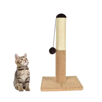 

1PCS Cat Climbing Frame Sisal Rope Climbing Tube Cat Climbing Frame Scratching Board With A Toy Ball And Large Base Cat Pet Toy