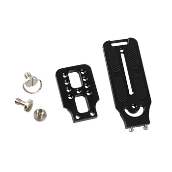 

For DSLR Camera Shooting Bracket Easy Use Quick Release Plate Easy To Carry L Shape Compatible Stable Black For Matsushita