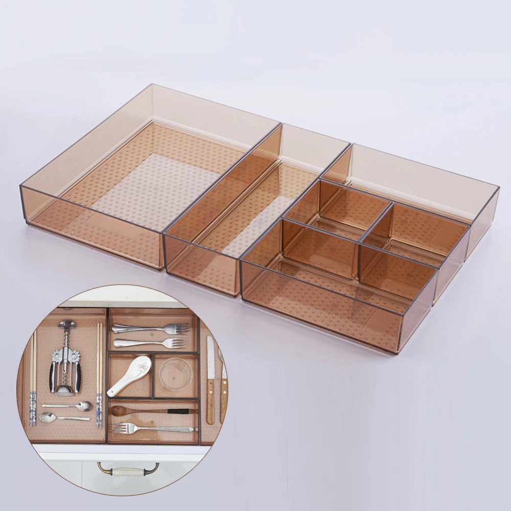 

kitchen Tableware Compartment Storage Box Smart 6 Comp Tray / Kitchen Knife/Spoon/Fork cutlery trays Drawer Organiser