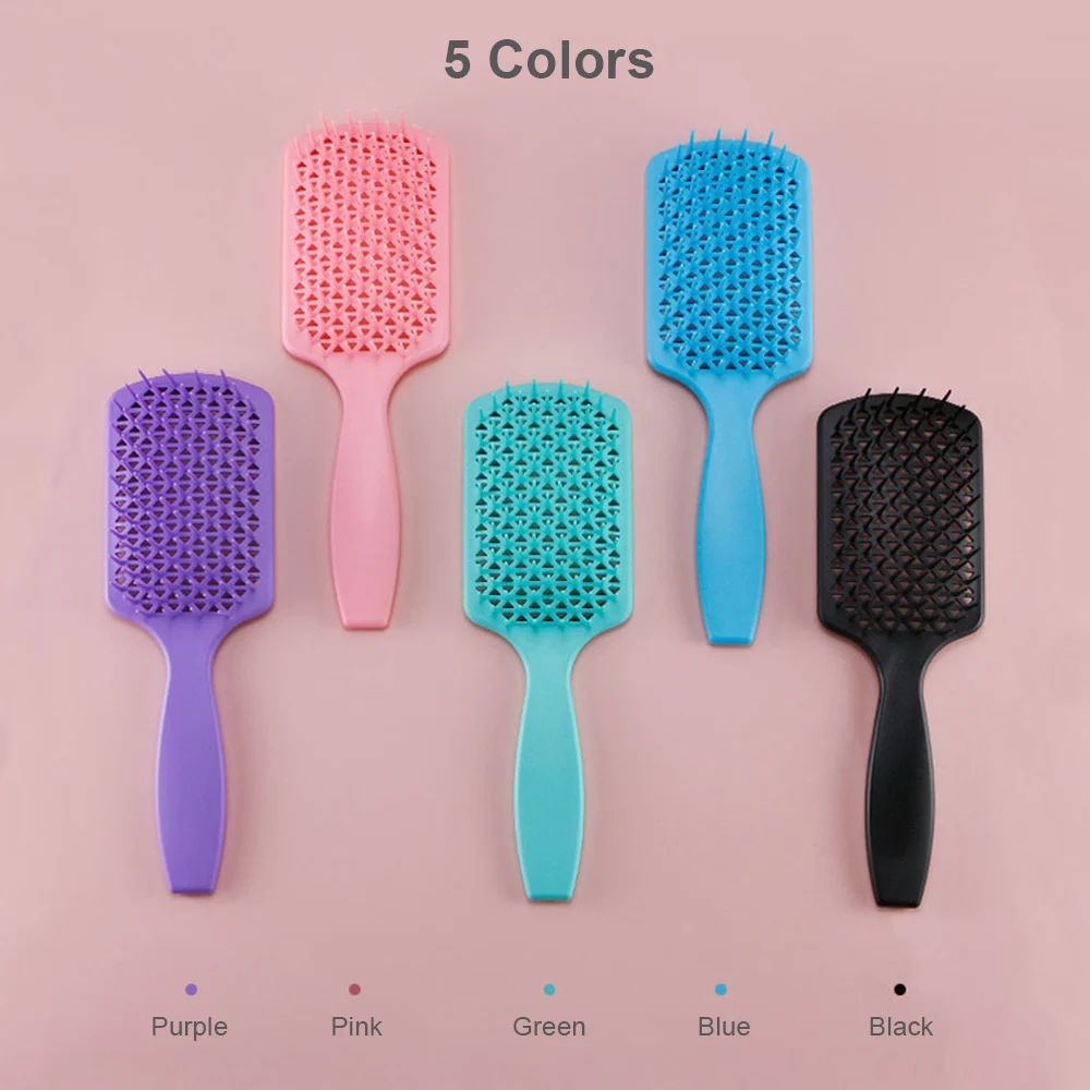 Straightener Comb Hairbrush for Quick Blow Drying Styling Detangling Hair Brush Short Thick Tangles Curly Wet Dry | Красота и