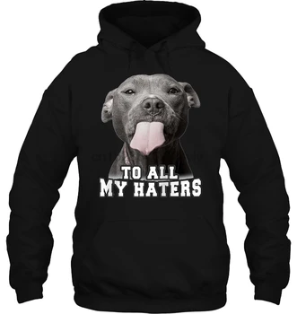 

To All My Haters Pitbull Lover Version Women Streetwear men women Hoodies Sweatshirts