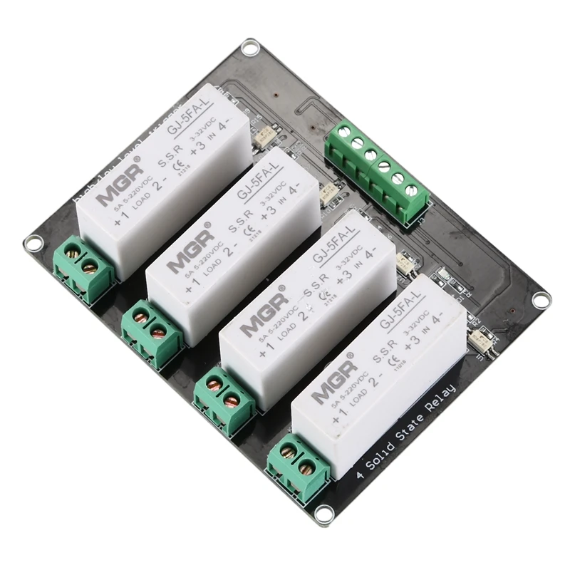 4 канальное твердотельное реле SSR с высоким и низким триггером 5A 3 32V для Arduino UNO