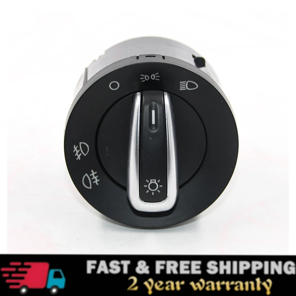 5ND941431A хромированный переключатель управления фар для VW Caddy Tiguan Touran Golf MK6 Jetta MK5 Passat