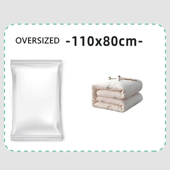 

1/4/8 PCS Home Vacuum Bags For Clothes Storage Bag With Valve Transparent Foldable Compressed Organizer Space Saving Seal Packet