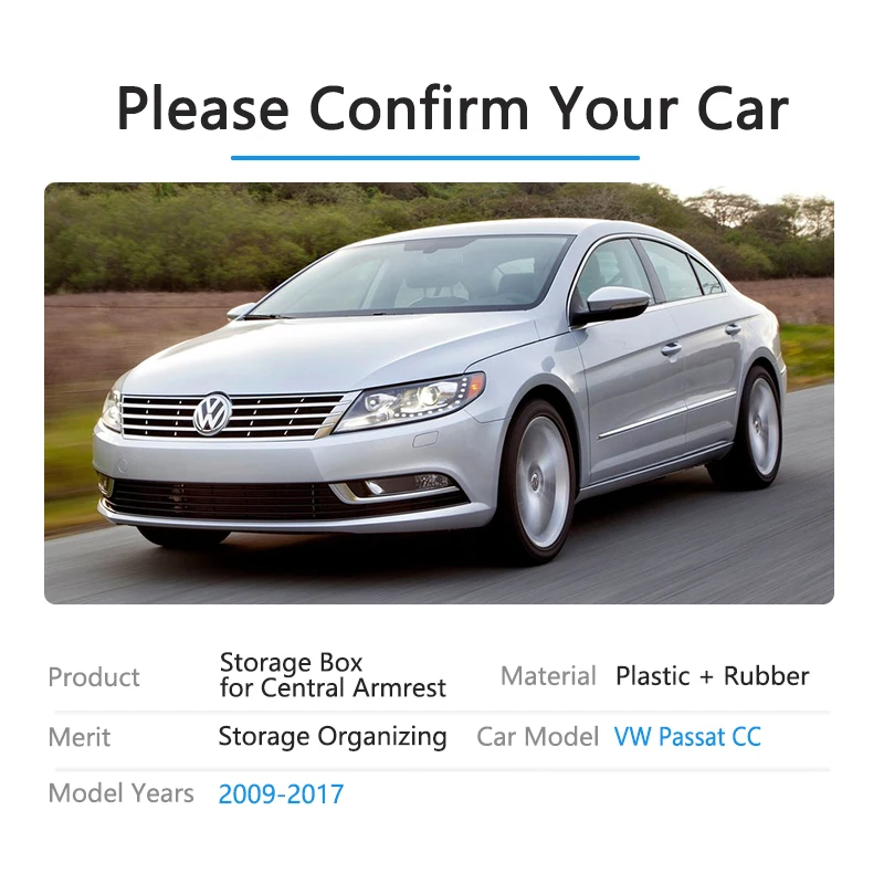 Для Volkswagen VW Passat CC 2009~ подлокотник ящик для хранения укладка автомобильный Органайзер аксессуары 2008 2009 2010 2012