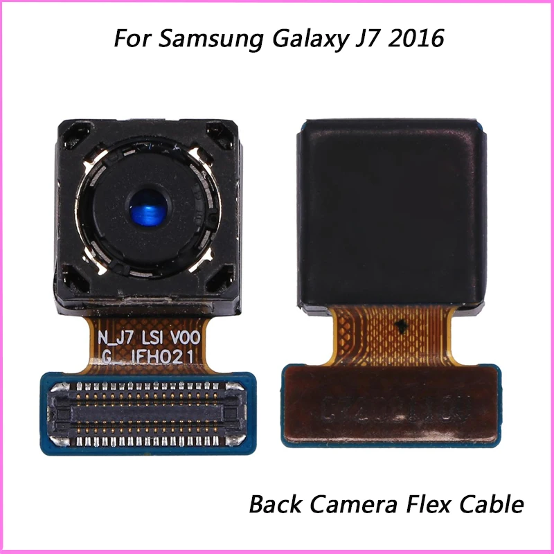 Задняя камера для Samsung Galaxy J7 2016 Основная гибкий кабель Модуль часть J710F Запасная |