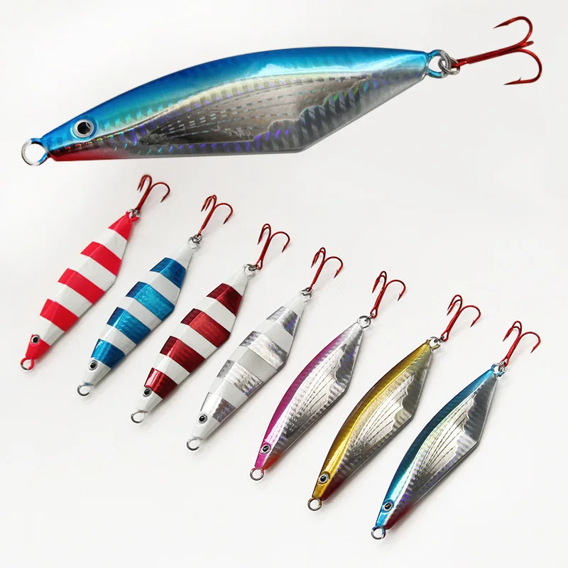 

Li le One Iron Plate Lead Fish Broadsword Iron Plate Fishing Gear Lead Fish Lure Nanyou Fishing Ribbonfish