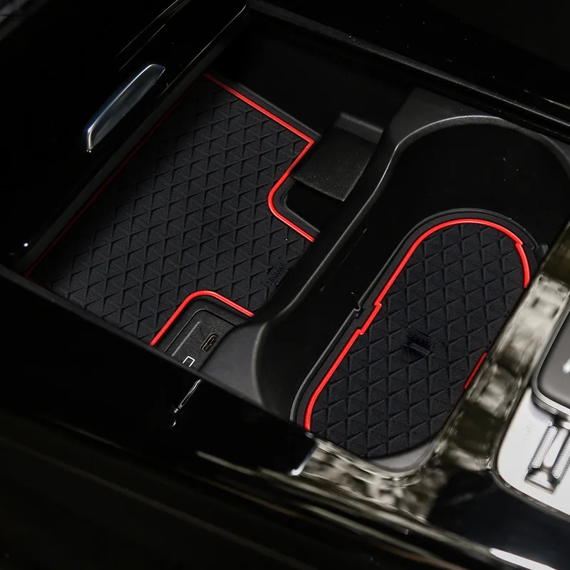 Gate slot pad For Mercedes Benz A200 Accessories Anti-Slip Mat 2019-2020 Red Gate slot pad For Mercedes Benz A200 Accessories Anti-Slip Mat 2019-2020 Red