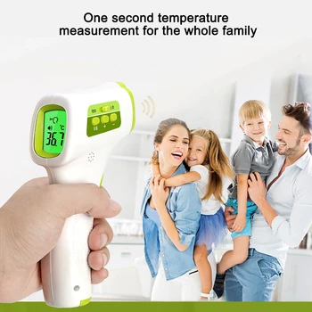 

Digital Infrared Thermometer Forehead Non-contact Baby Adult Body Temperature Measurement termometro Thermometers With Bag