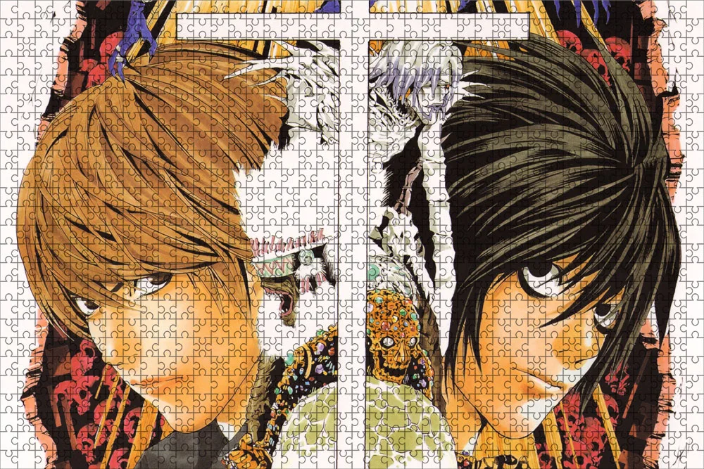 500 Piece Japanese Anime Death Note Puzzles Wooden Yagami Light Puzzles For Adults Children Educational Toys Gifts
