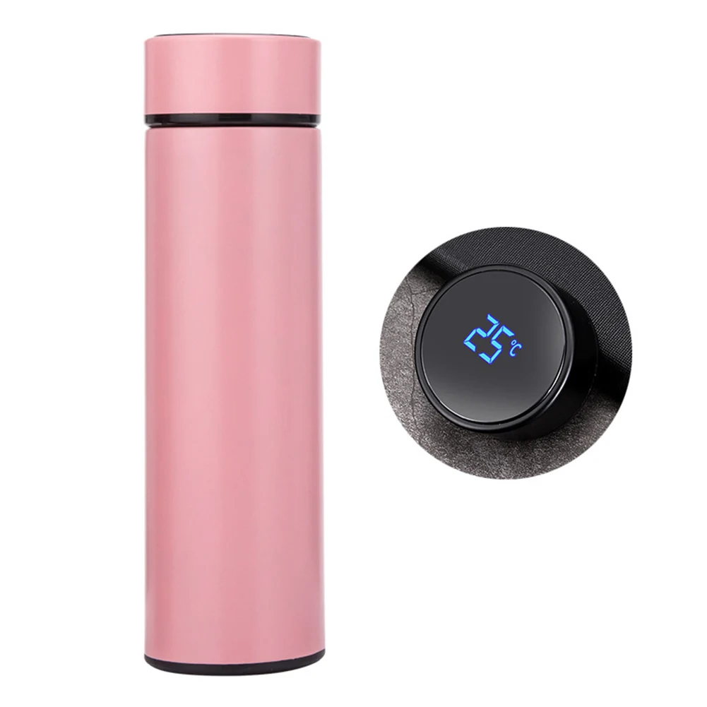 buy Water Touch Screen Coffee Cup Bottle Portable Thermal Insulation Stainless Steel Vacuum Flask Mug Office Temperature Display
