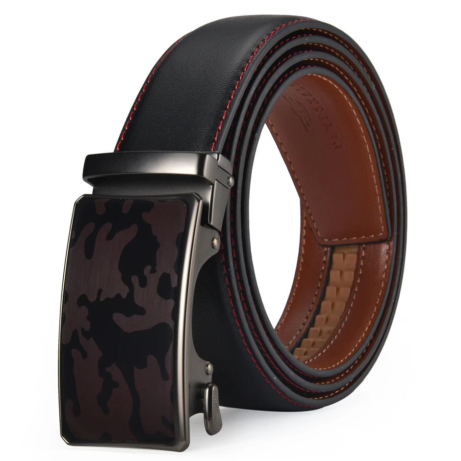 Famous Brand Designer Male Belt New Arrival Brown Black Leather Strap Men's Belts Luxury Automatic Buckle Belts For Men B700