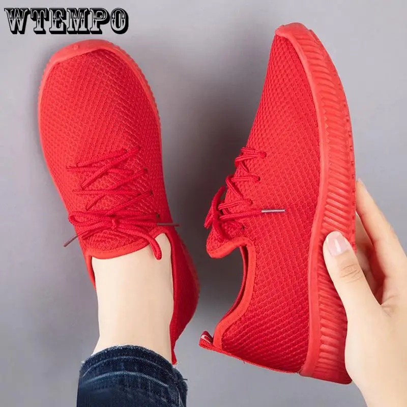 WTEMPO-zapatillas De Deporte Vulcanizadas Para Mujer, Zapatos Deportivos Transpirables De Malla Para Verano, Tenis, 2021