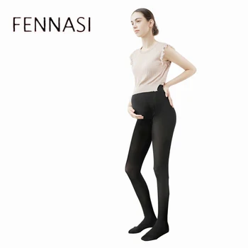 

FENNASI Winter Warm Pregnant Woman Tights Plus Size Fashion Silm Sexy Black Female High Elasticity Nylon Sticky Women Pantyhone