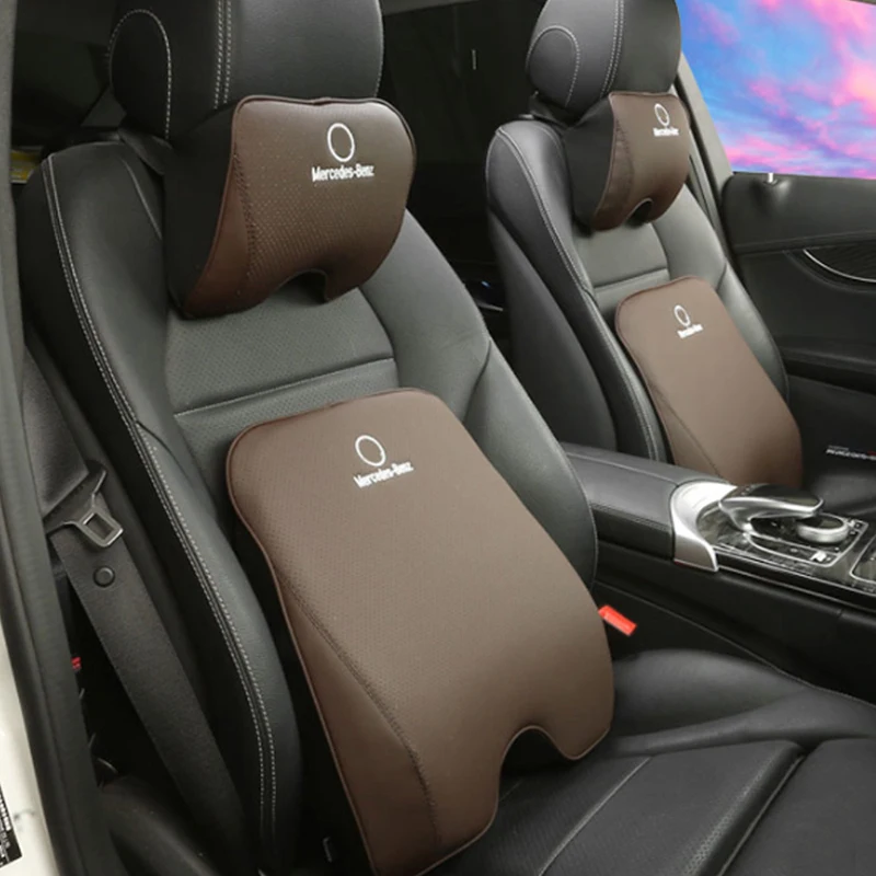 Gelinsi для Mercedes Benz A B C E S класс GLA CLA G500 GLE GLC автомобильное сиденье подголовник подушка для шеи Подушка поясничная поддержка