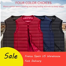 Электрический жилет с подогревом, тканевая куртка, USB разогревающая грелка для тела, зимний теплый жилет с электрическим подогревом, зимняя мужская куртка с подогревом