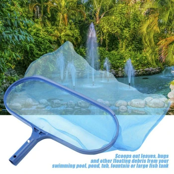 

Swimming Pool Pond Hot Tub Mesh Leaf Deep Net Skimmer Rake Mesh Cleaning Tool For Swimming Pool Pond Bath Fountain