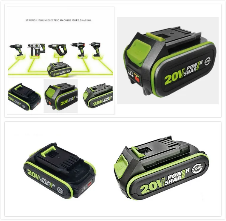 Сменный аккумулятор для Worx 20v WA3595 WA3596 WU388 WU279 worx WU 386 808 230 398 296 294 189 179 185 172 |