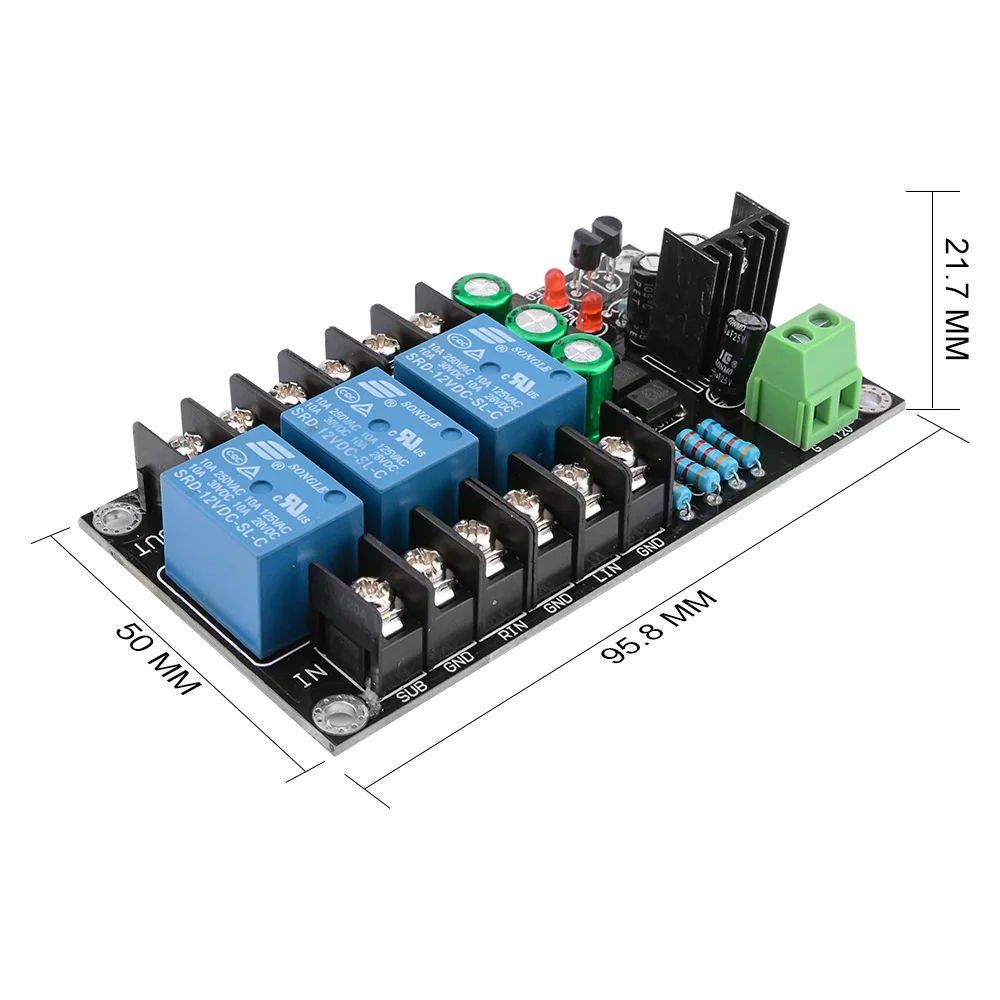 Aiyima-classe d Amplificador Digital Speaker Proteção Board Módulo de Relé Boot Delay dc Proteger 300w 2.1 Canal - Image 6