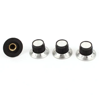 

4 x potentiometer Pot metal knob with 0-9 turntable for 6mm shaft knob