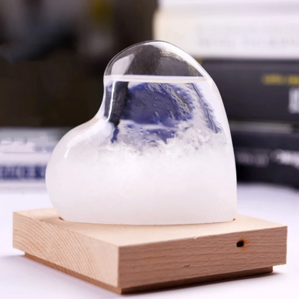 Погода предсказатель стеклянная бутылка настольная Метеостанция прозрачное