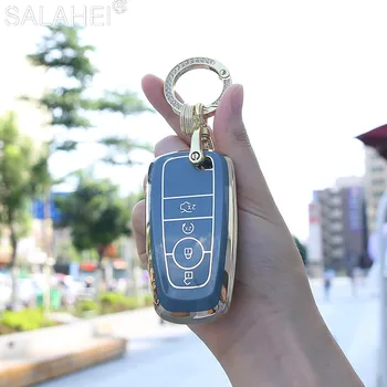TPU Car Key Case Bag per Ford Fusion Mustang Explorer EcoSport Edge S-MAX Ranger Lincoln Mondeo F150 F250 F350 F450 F550 2017 - TPU Car Key Case Bag per Ford Fusion Mustang Explorer EcoSport Edge S MAX Ranger