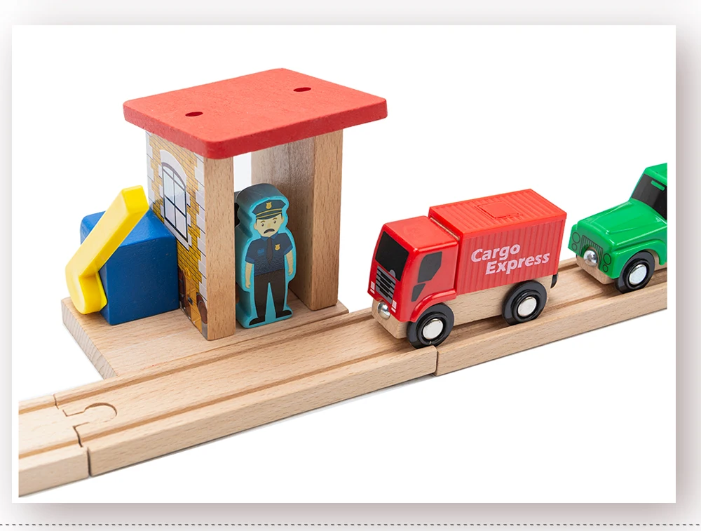 Деревянный мост ПИРСЫ деревянный поезд треки набор аксессуары для поезда трек части блоки игрушки bloques de conконструкцион