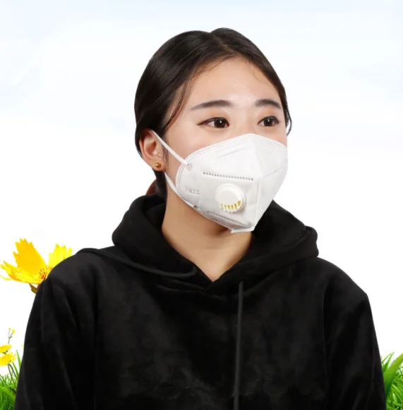 Хлопок PM2.5 против дымки маски дыхательный клапан Анти-пыль Респиратор маска 10 шт./компл