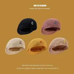 Beret Embroidery Korean Version of The Forward Cap Japanese Net Red Breathable Wild Casual Tide Painter Hat Letter Beret