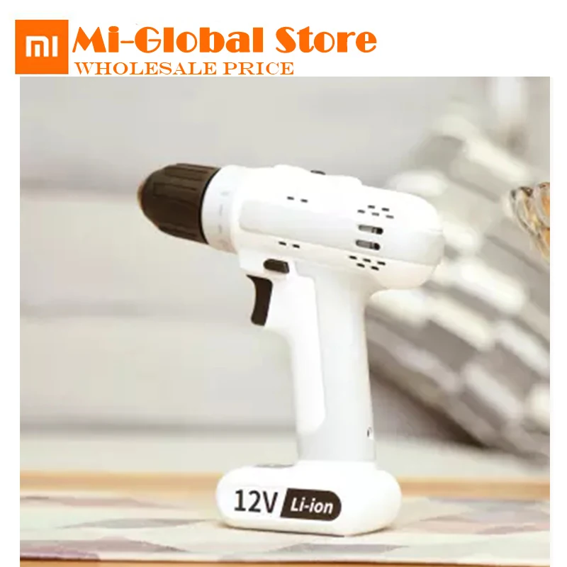 

New Xiaomi Mijia Youpin 12V lithium battery charging drill white multi-purpose machine 25NM high torque portable magnetic