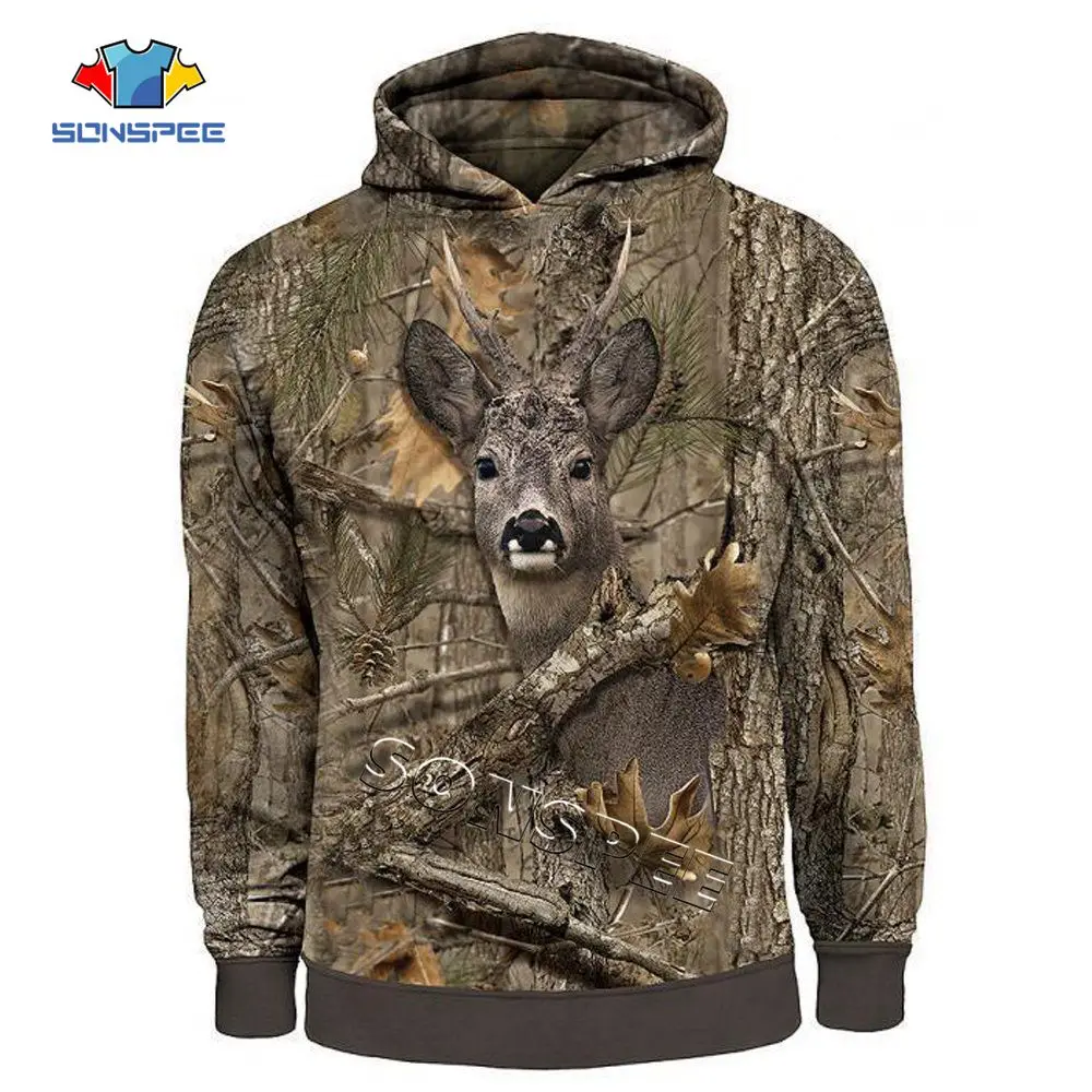SONSPEE Men's Hoodie Camo HUNTING ANIMALS deer 3D Hoodies Women Fashion Streetwear Hooded Sweatshirt Long Sleeve Casual Pullover SONSPEE Men's Hoodie Camo HUNTING ANIMALS deer 3D Hoodies Women Fashion Streetwear Hooded Sweatshirt Long Sleeve Casual Pullover