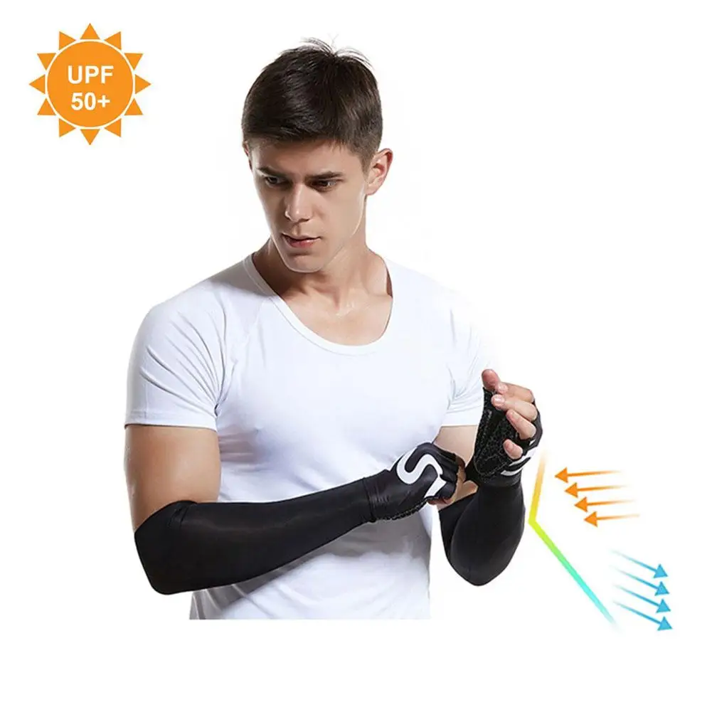 

Arm Sleeves UV Protection Cooling Sleeves Sunblock Protective Gloves Long Cover for Running Golf Cycling Breathable Arm Sleeves