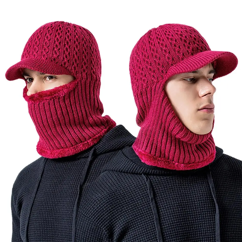 CJR Cycling Full Face Mask Balaclava Fluffy Thermal Scarf Winter Beanie Neck Warmer Headwear New - Цвет: CJR