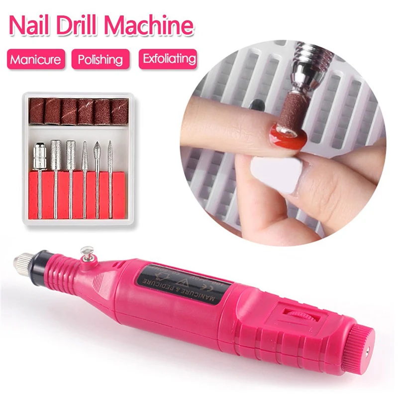 Conjunto de Ferramentas de Manicure Secador de Unhas Arte do Unha Inteligente Lâmpada Polisher Unha Caneta Decoração Kit Kg66 Usb 6 Conjuntos e kits
