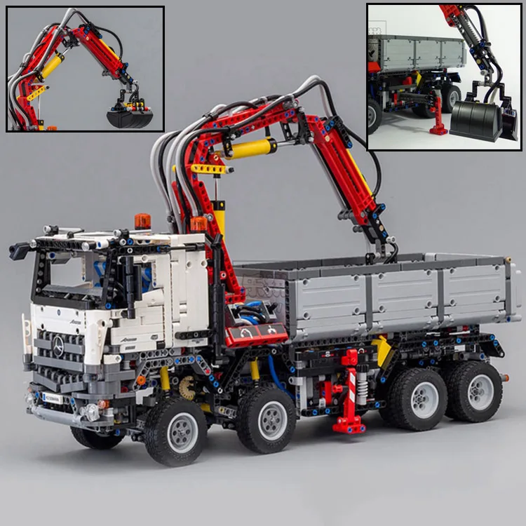 DHL 20005 Technic Car Series набор грузовиков Arocs совместим с 42023 строительными блоками, кирпичи, игрушки для мальчиков, развивающий подарок для детей