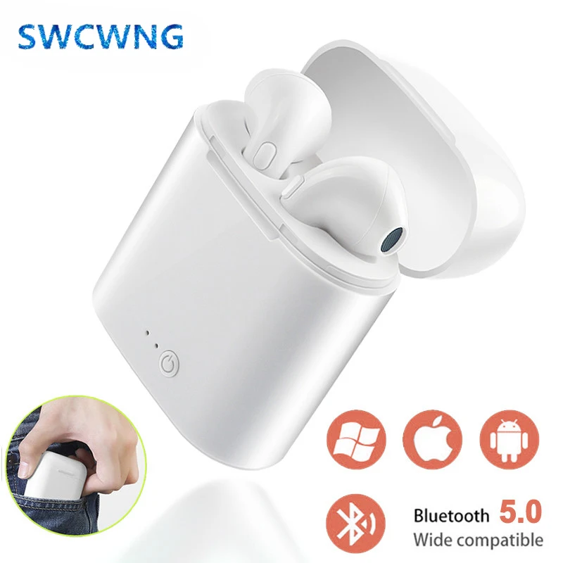 

2019 i7s TWS Wireless Headphones Bluetooth Earphone In-ear Stereo Earbud Headset With Charging Box For iPhone Xiaomi huawei