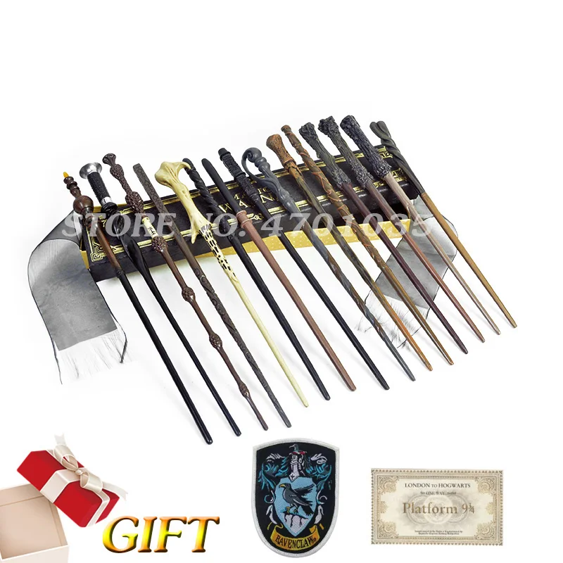 28 Kinds of Potters Wand Colsplay Metal/Iron Core Dumbledore Voldemort Luna Ron Magical Wands Kids Toys with Pretty Box Package | Игрушки и
