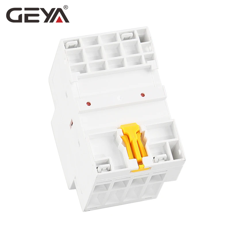 GEYA контактор 4P 40A 63A 4NO или 2NC2NO 220 V/230 V 50/60HZ Din Rail бытовой AC Контактор В соответствии с стандартом вручную Управление